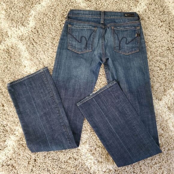 Vintage Citizens of Humanity Kelly #001 Stretch Low Waist Bootcut Jeans - Picture 5 of 12